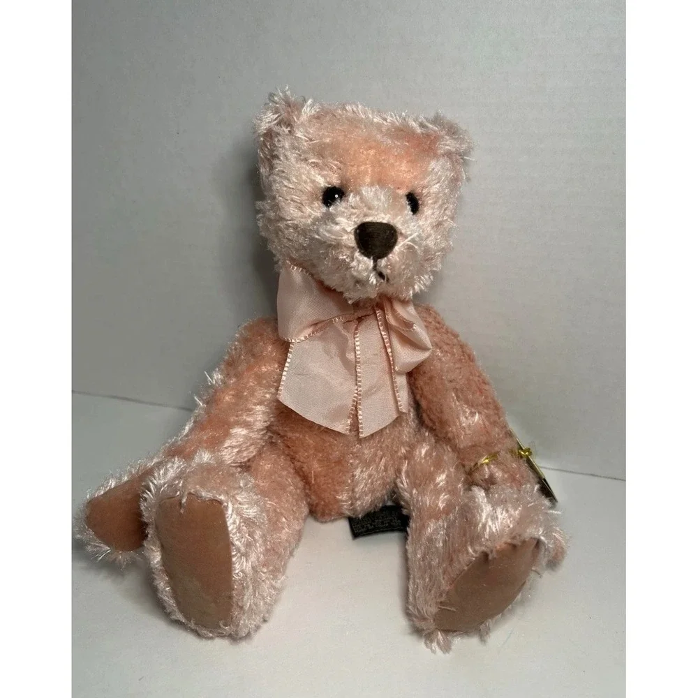 Russ Berrie Brianna Teddy Bear Pink 100th Anniversary Collection Plush 9 inch